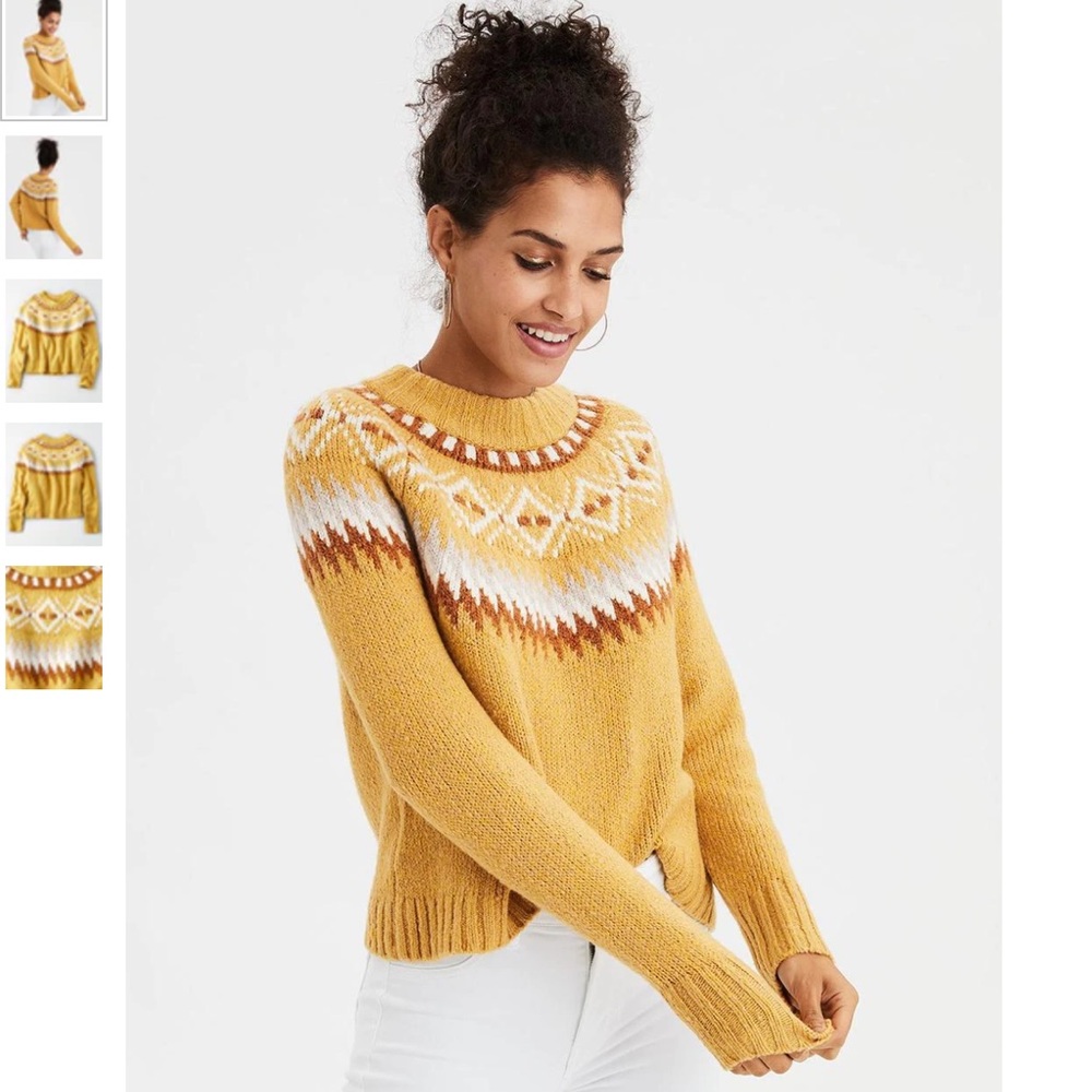 American Eagle fair isle sweater like new